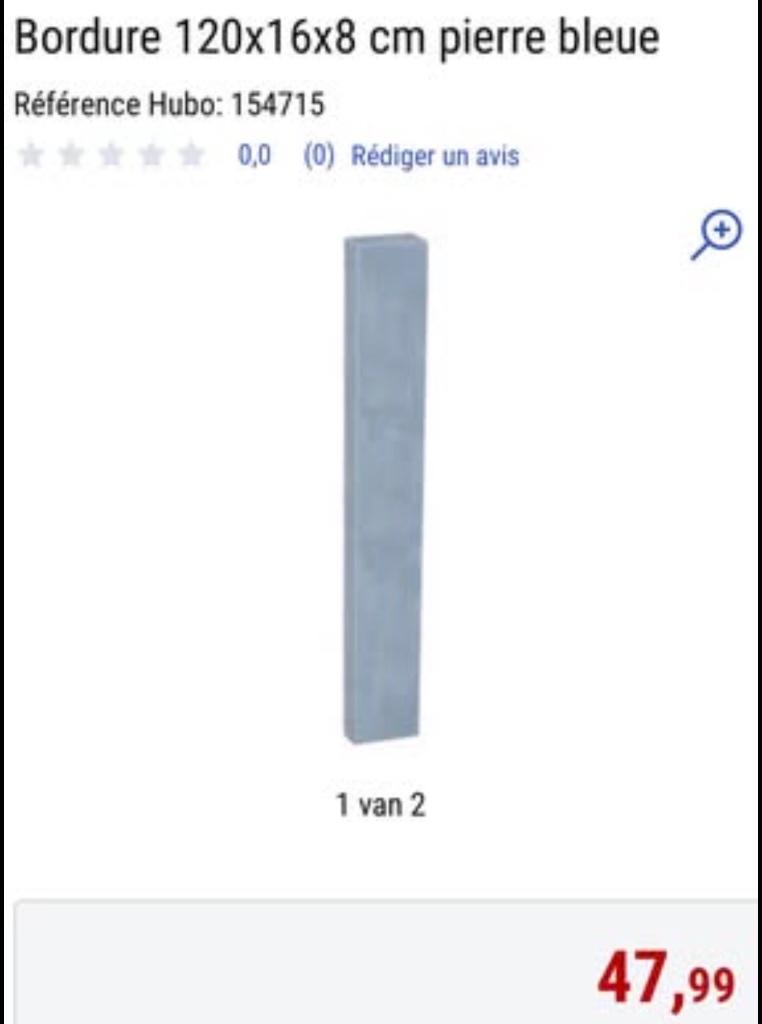 POTEAUX EN PIERRE BLEUE – 120 x 16 x 8 cm, Enlèvement, Neuf