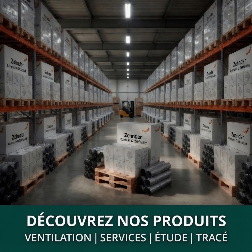 Kit complet VMC Double Flux zehnder + gaines,accessoires, Bricolage & Construction, Ventilation & Extraction, Enlèvement ou Envoi