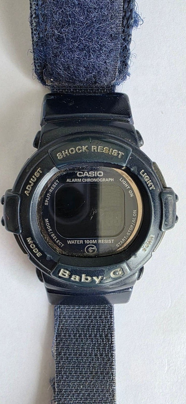 ​Montre Vintage Casio Baby-G BG-325 (Module 1578) - 90s 20s, Enlèvement ou Envoi, Utilisé, Bleu, Garçon