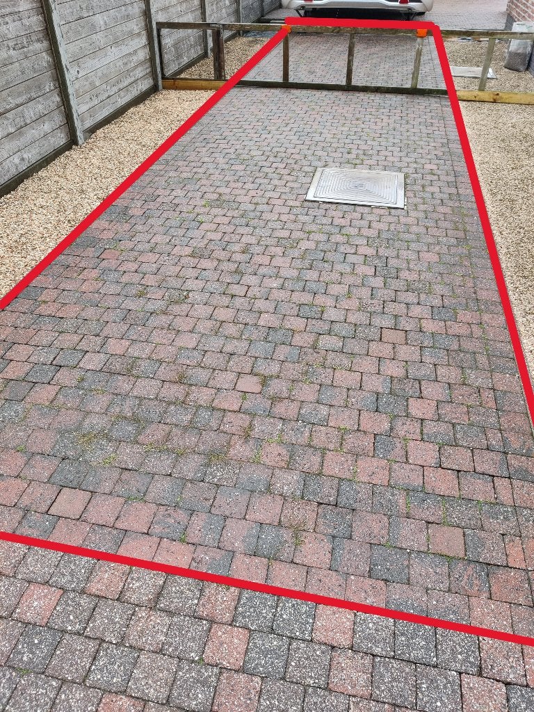 18 m² Klinkers Kleur “Rood genuanceerd” afm. 10.5/10.5., Tuin en Terras, Ophalen, Gebruikt