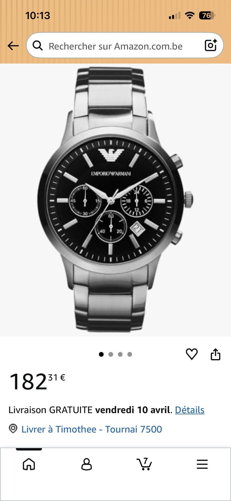 Montre armani, Bijoux, Sacs & Beauté, Montres | Hommes, Enlèvement, Comme neuf