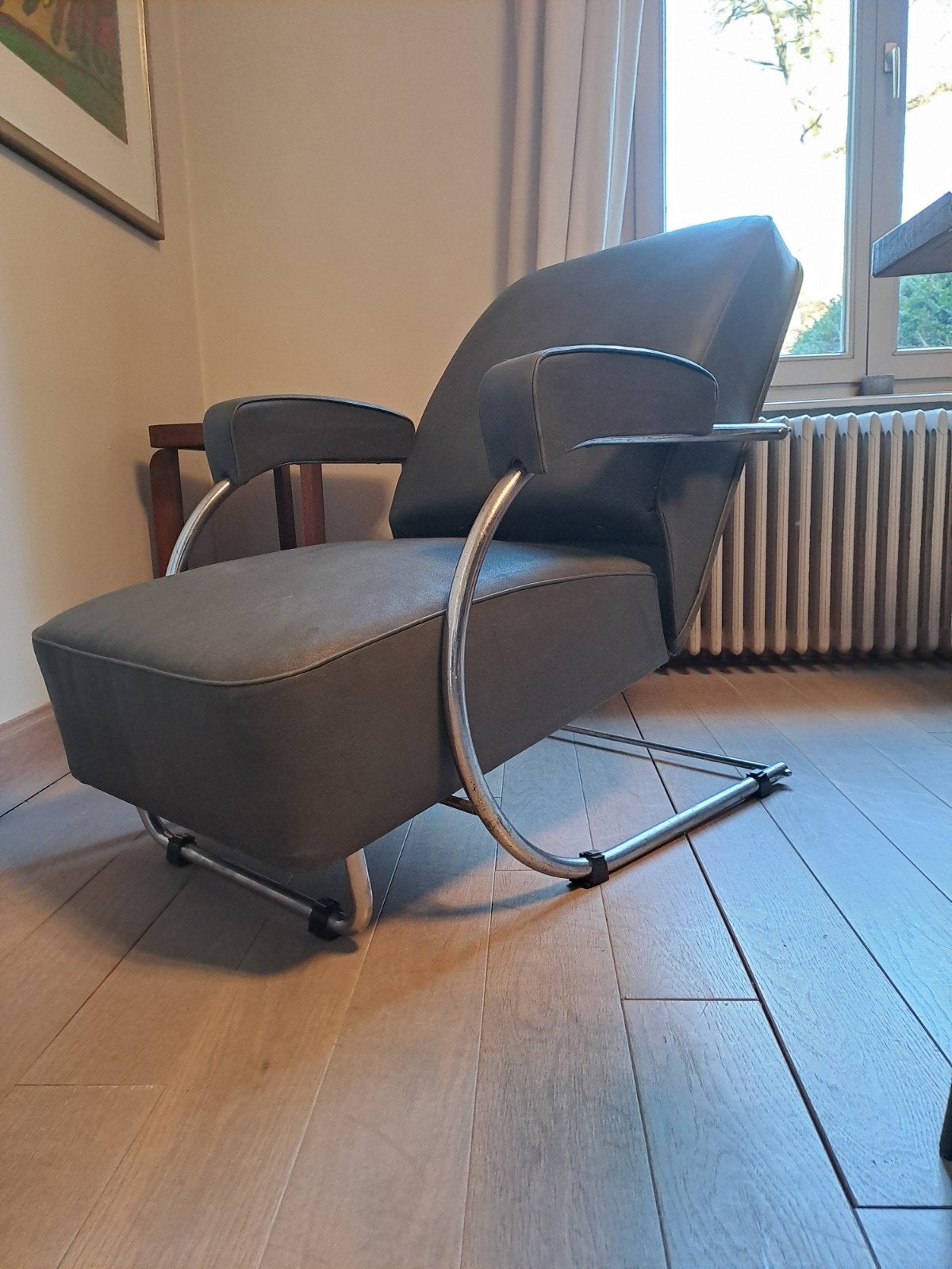 Art deco zetel, Antiek en Kunst, Ophalen
