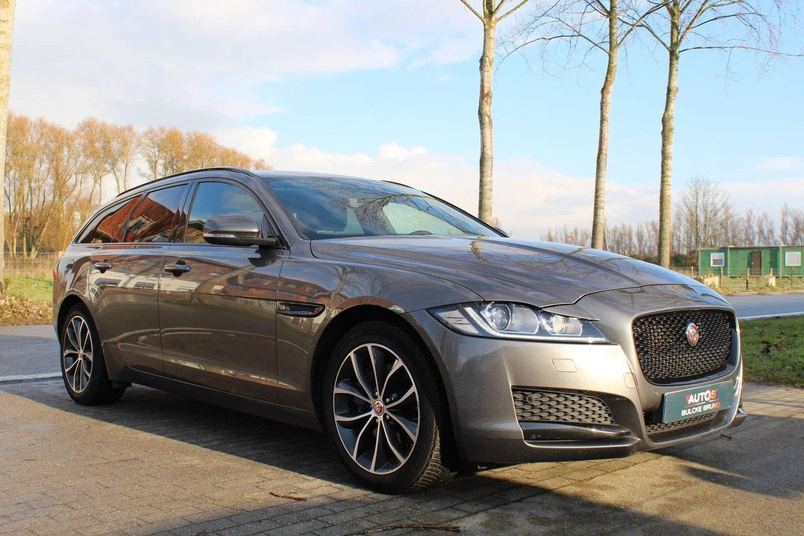 Jaguar XF Sportbrake 2.0 D Prestige Pano/Leder/Navi/Camera, Autos, Cuir, Argent ou Gris, Achat, Entreprise