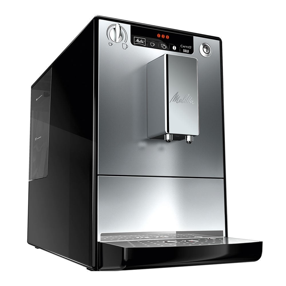 Melitta Caffeo Solo Volautomatische Espressomachine - Zilver, Afneembaar waterreservoir, Koffiemachine, Zo goed als nieuw, 2 tot 4 kopjes