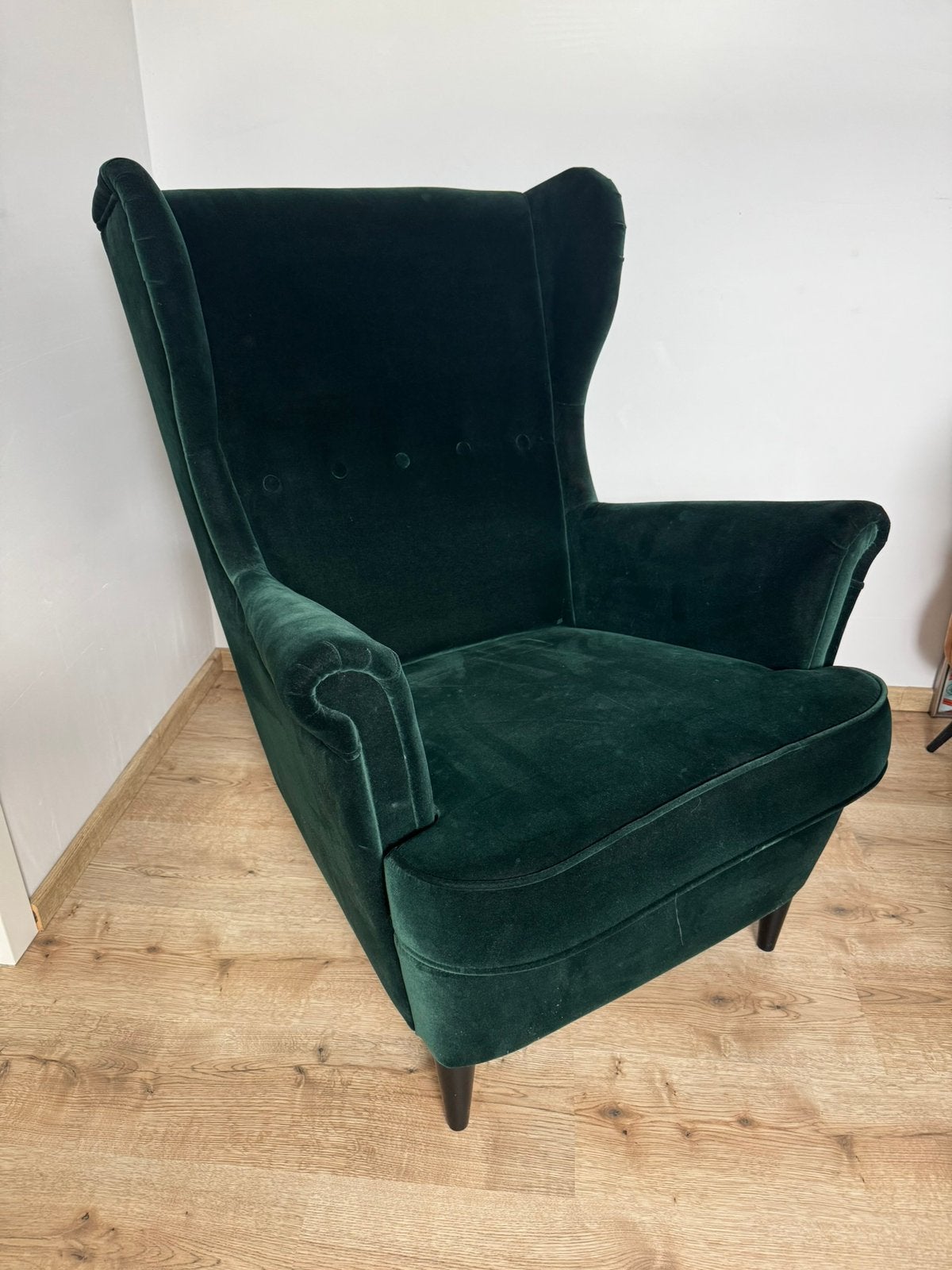 Fauteuil vert Ikea Strandmon, Maison & Meubles, Enlèvement, Utilisé