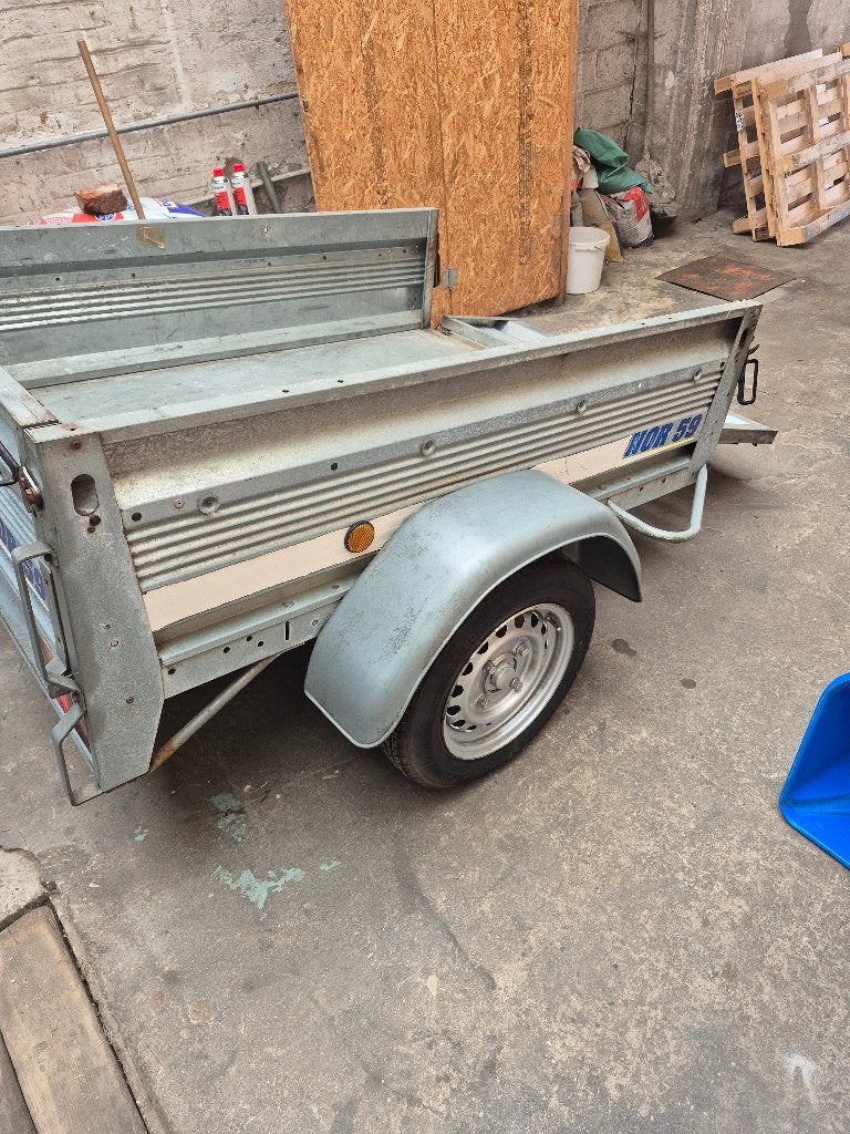 remorque à bascule ( prix 350 euros ), Enlèvement, Utilisé