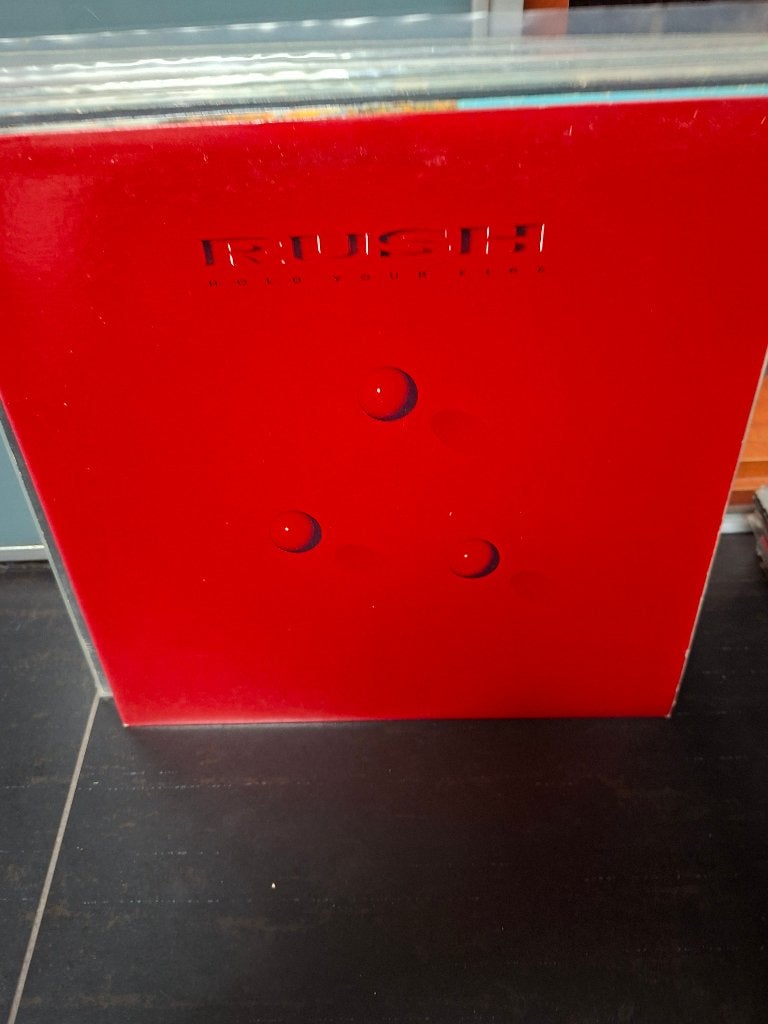 lp - rush - hold your fire - bak 4, LP, Gebruikt, Hardrock, Fotohoes