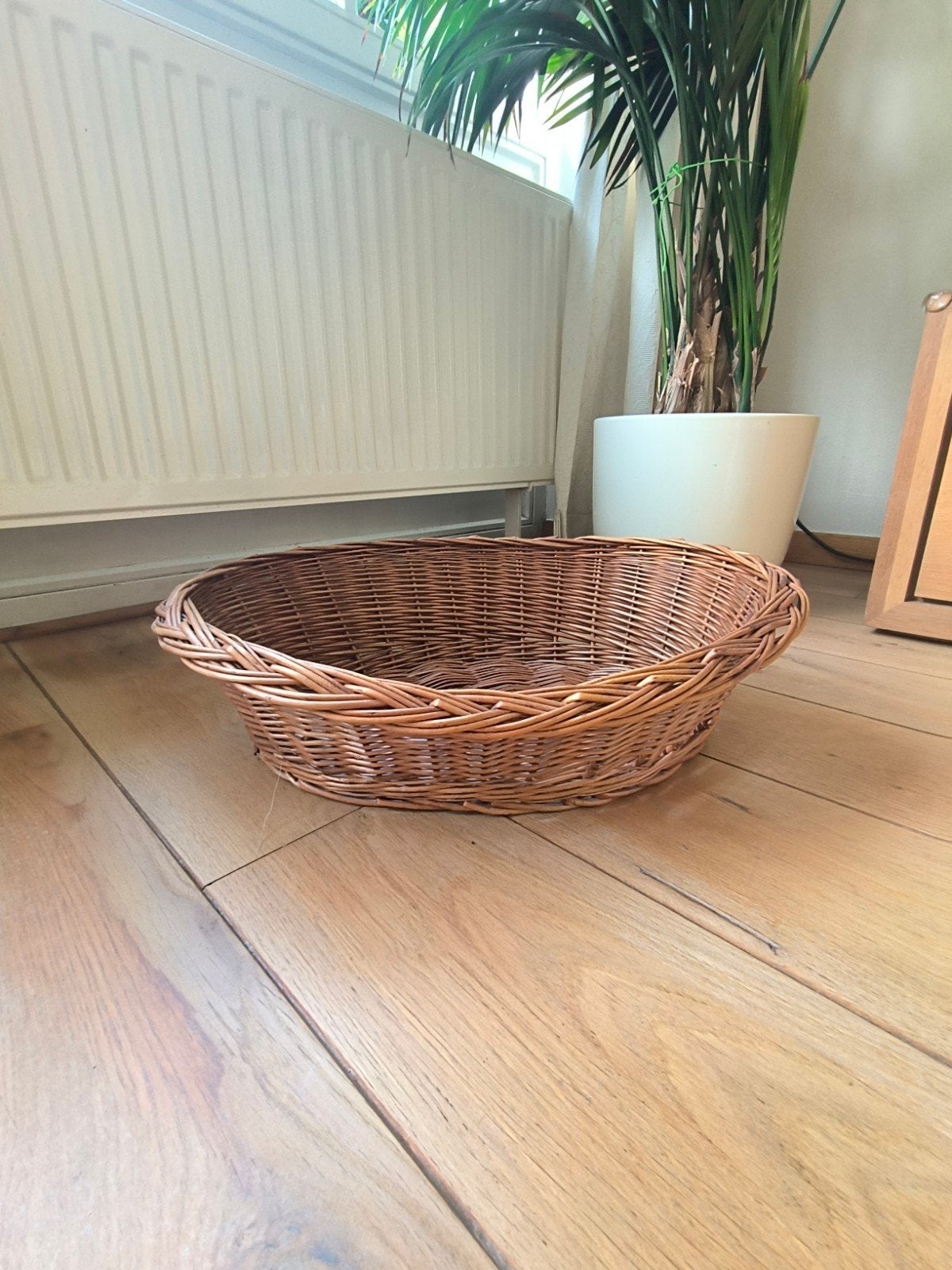Panier en osier petit chien ou chat, Dieren en Toebehoren, Katten-accessoires, Ophalen, Zo goed als nieuw