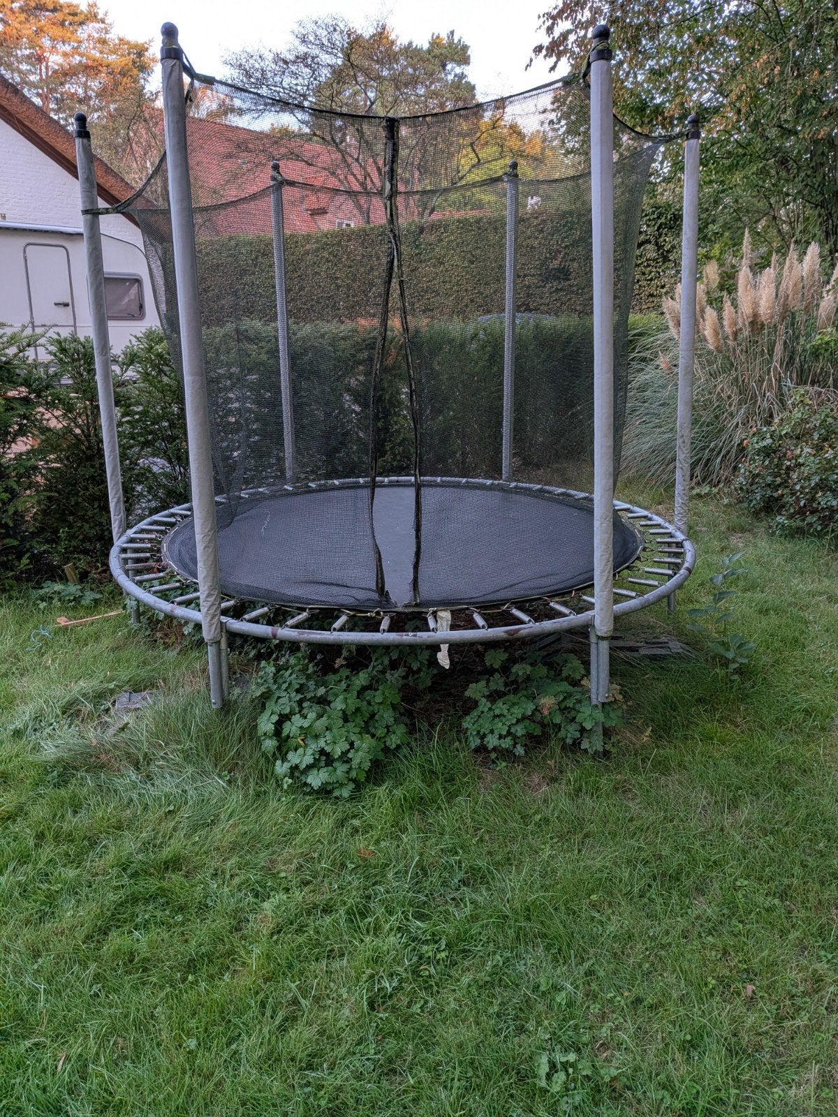 trampoline, Ophalen