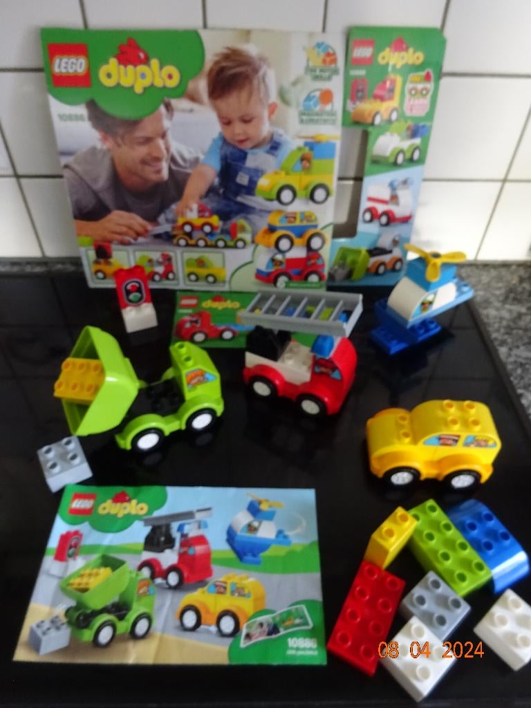 Duplo 10886 Mijn Eerste Auto Creaties*VOLLEDIG* Prima staat!, Kinderen en Baby's, Ophalen of Verzenden, Duplo