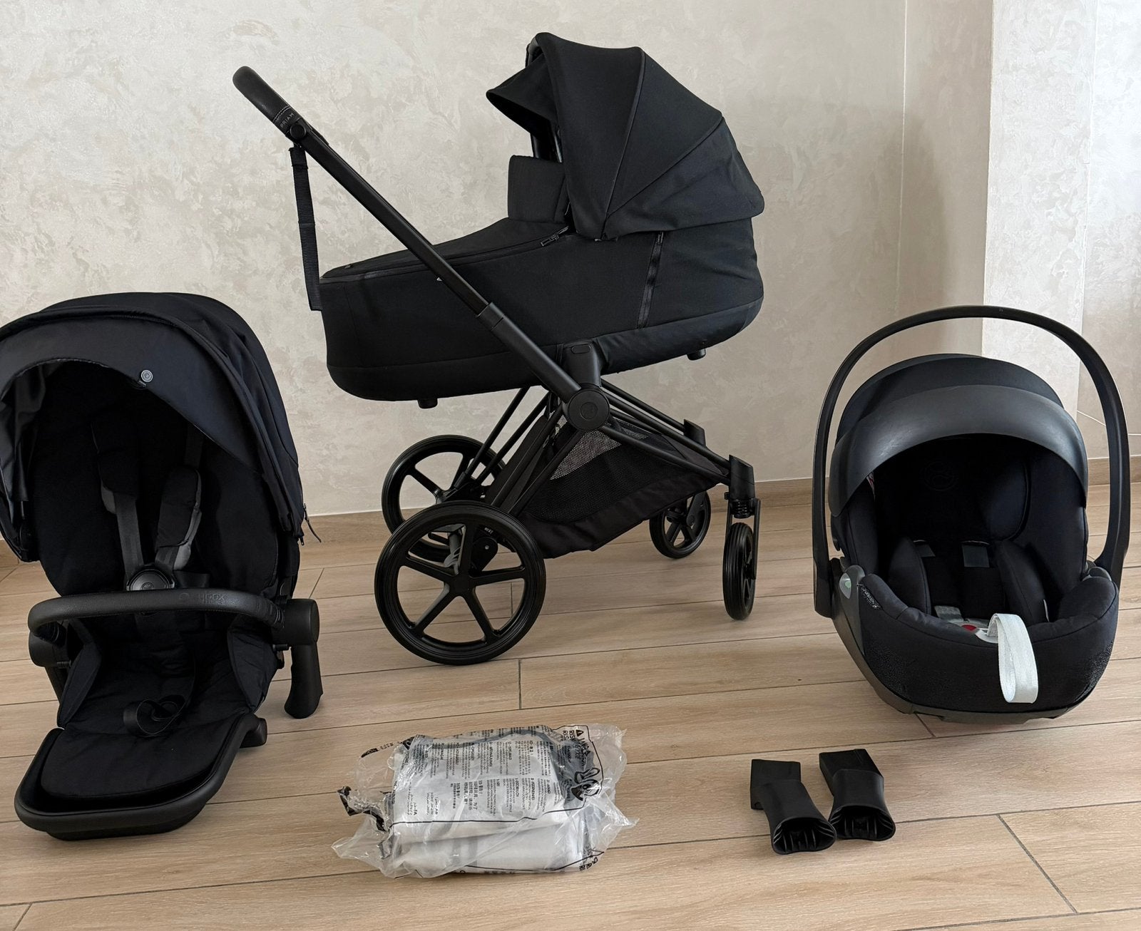 Cybex Priam 3 cybex cloud Z + IsoFix compleet, Babygeluk, Comme neuf, Ombrelle, Enlèvement