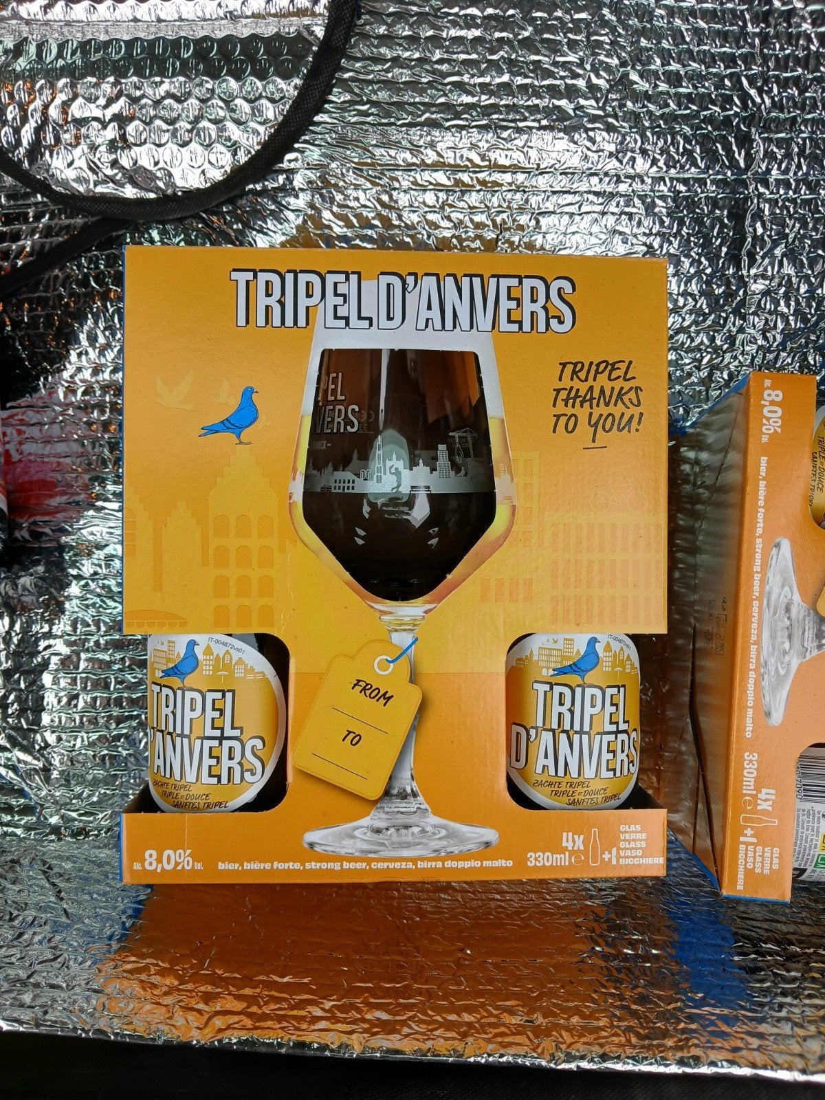 geschenkverpakking Tripel d anvers, Verzamelen, Ophalen, Nieuw, Bierglas