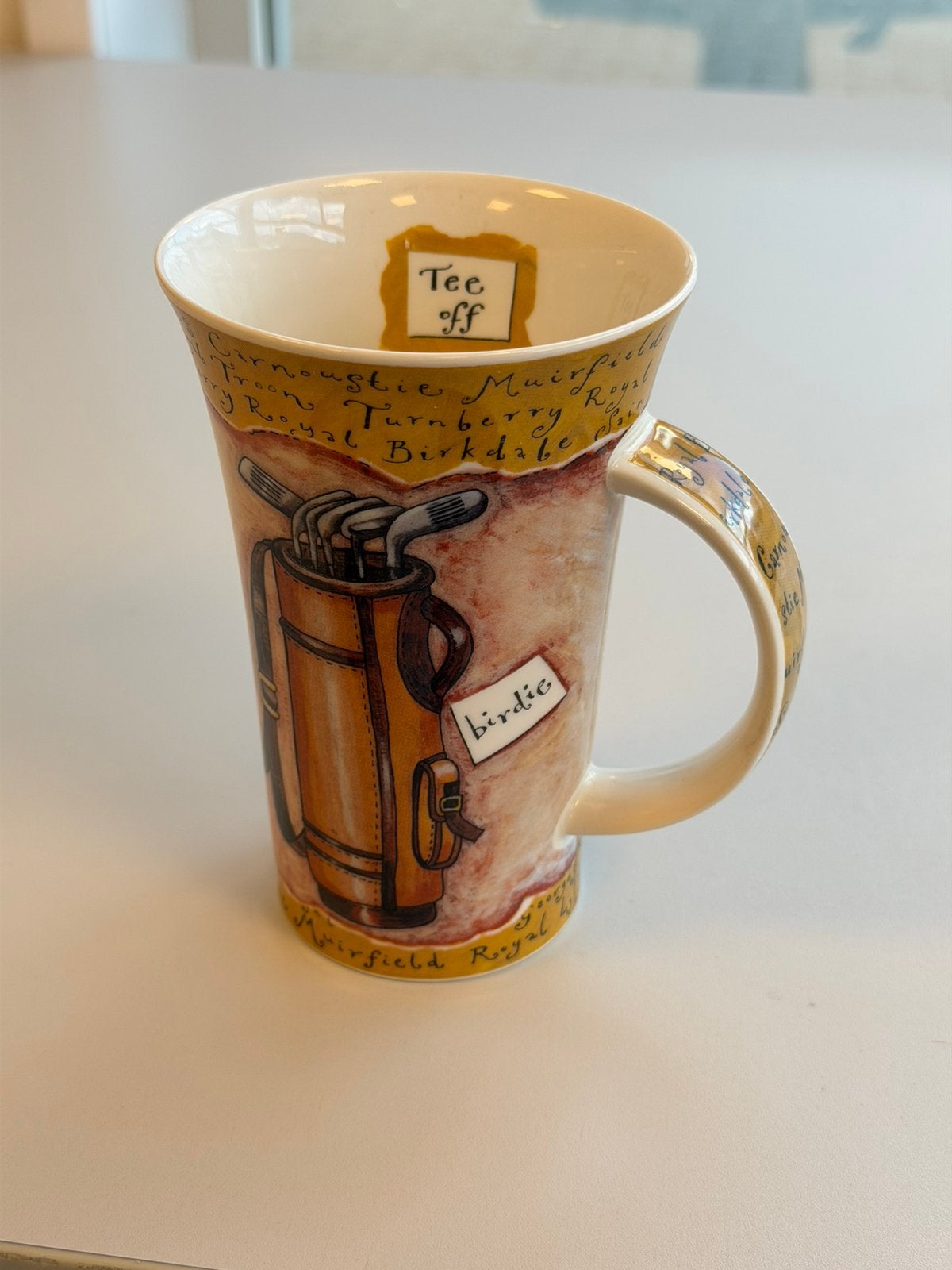 Mug Dunoon Glencoe World of GOLF Fine Bone, Chine, Écosse, Maison & Meubles, Cuisine | Vaisselle, Enlèvement ou Envoi, Neuf, Porcelaine