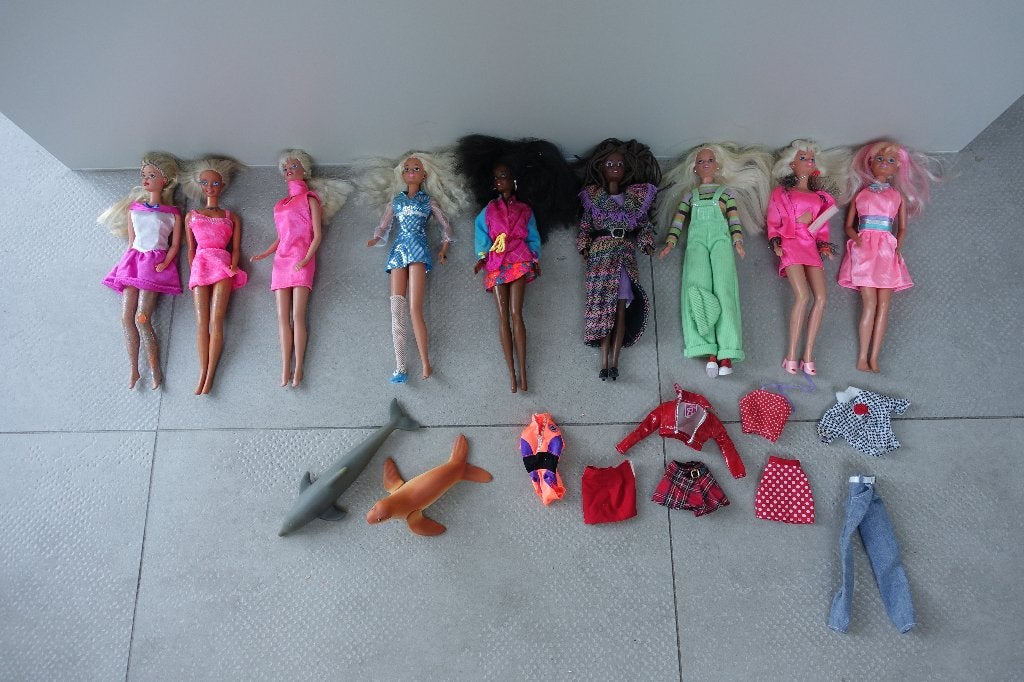 Originele Barbie poppen by Mattel met kledingstukken., Ophalen of Verzenden, Gebruikt, Barbie