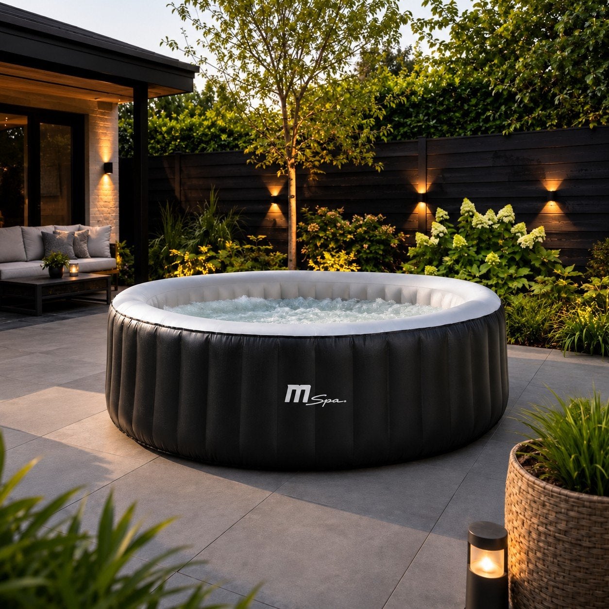MSpa Jacuzzi, Ophalen, Zo goed als nieuw, Afdekzeil, Opblaasbaar