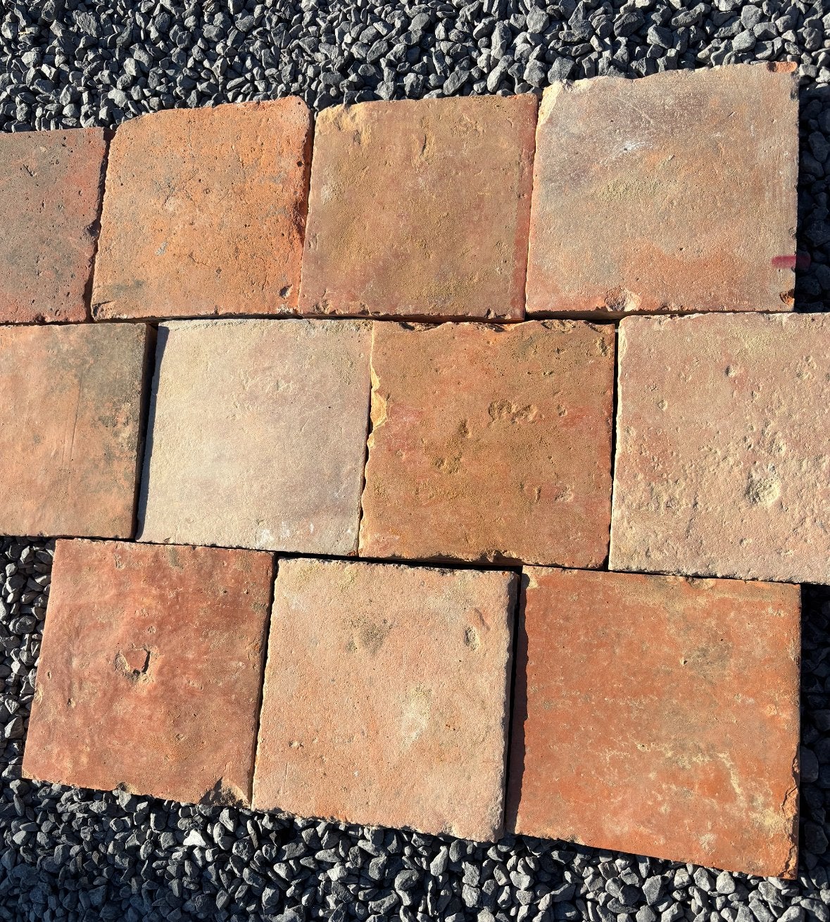 Lot Antieke terracotta tegels. Voor info BELLEN 0474220705, Antiek en Kunst, Ophalen