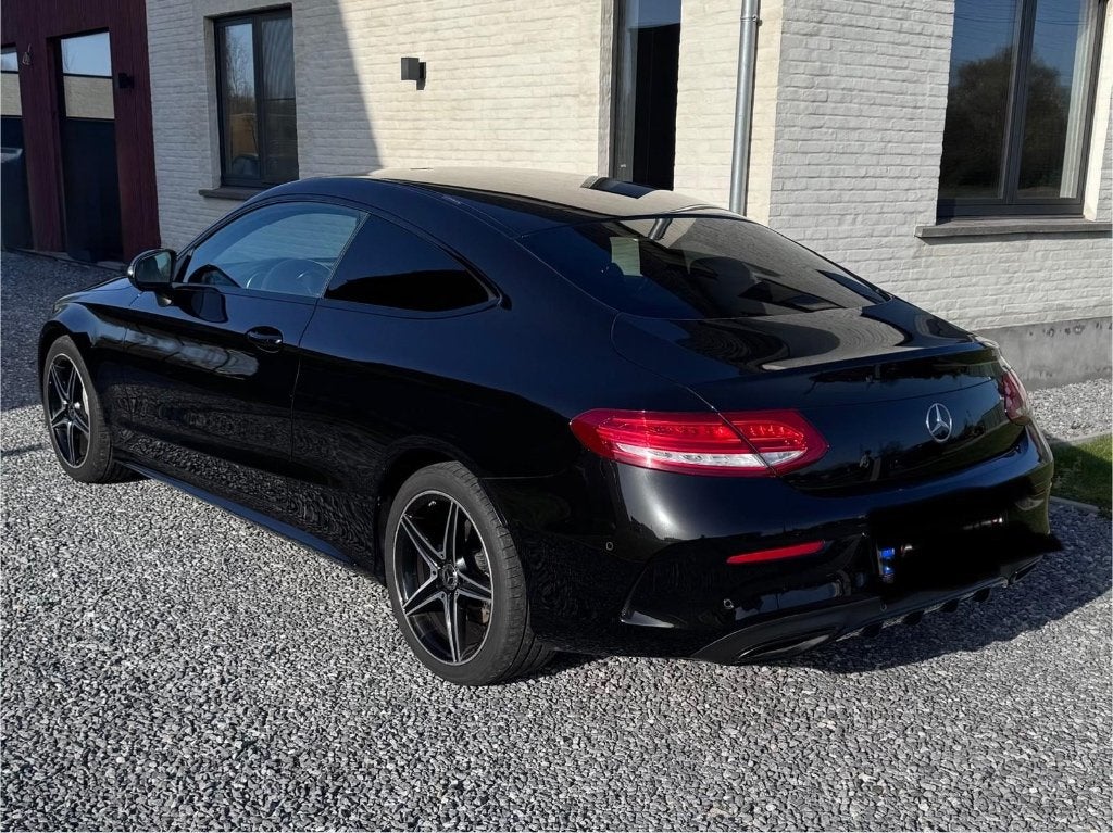 Mercedes C classe coupé AMG pakket, Auto's, Achterwielaandrijving, Adaptive Cruise Control, Zwart, Leder