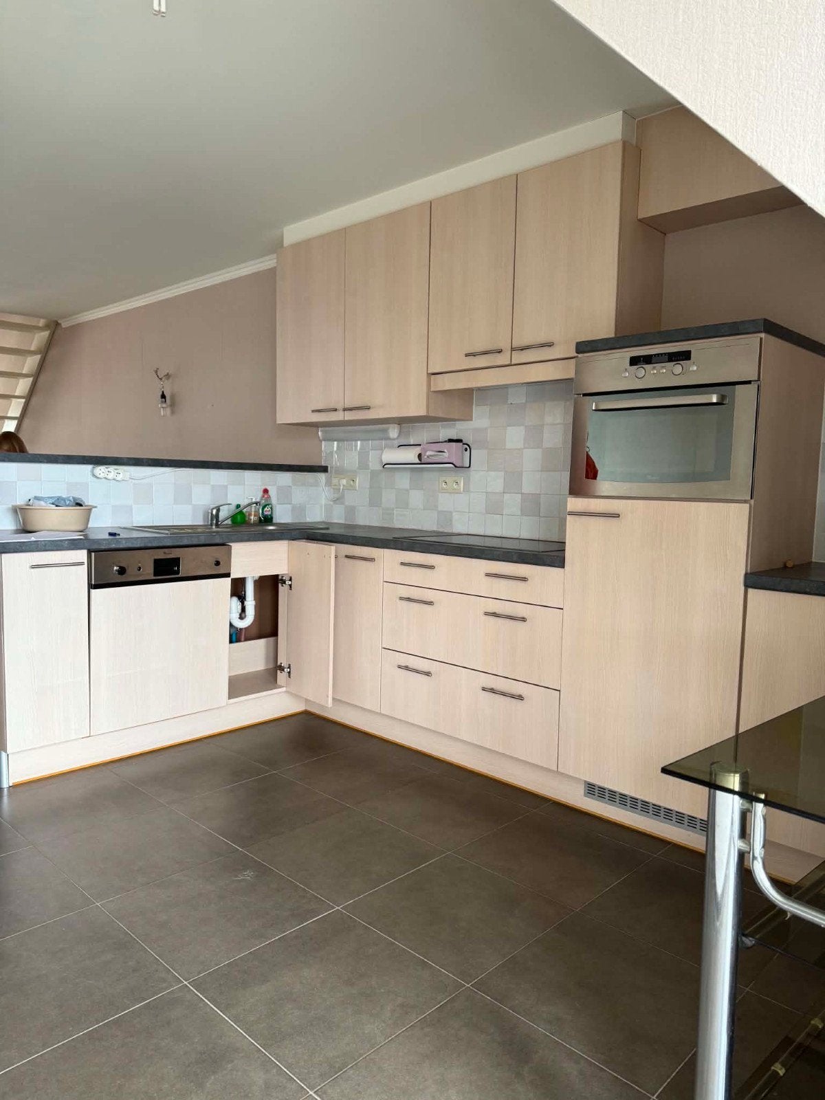 keuken, Synthétique, Enlèvement, Utilisé, Crème