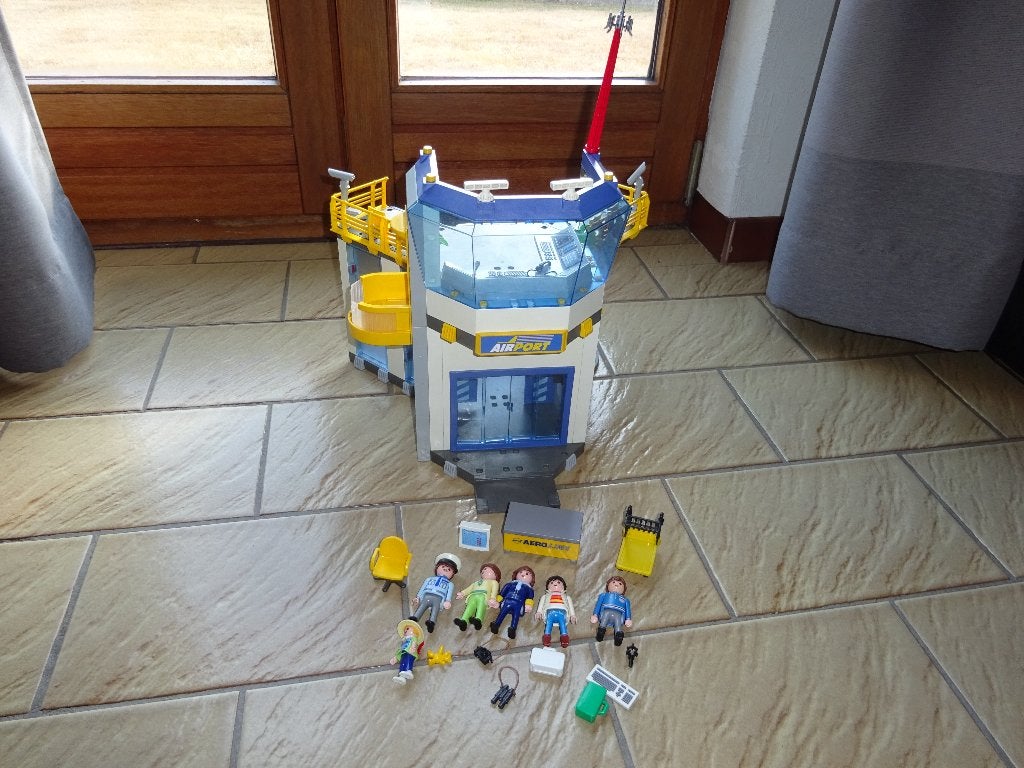 Entrée de l'aéroport Playmobil, Enlèvement ou Envoi, Comme neuf, Kit complet, Bâtiment