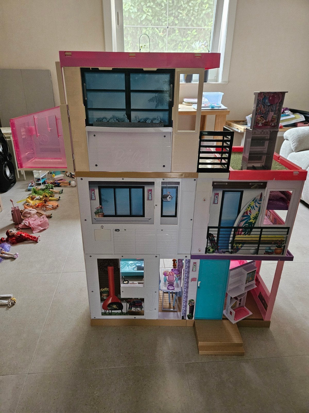 Barbie droomhuis, Ophalen, Zo goed als nieuw, Poppenhuis