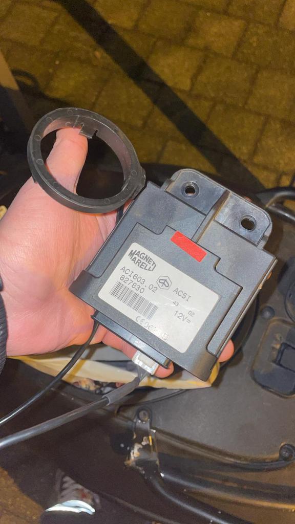 Vespa chipkey immo off, Enlèvement
