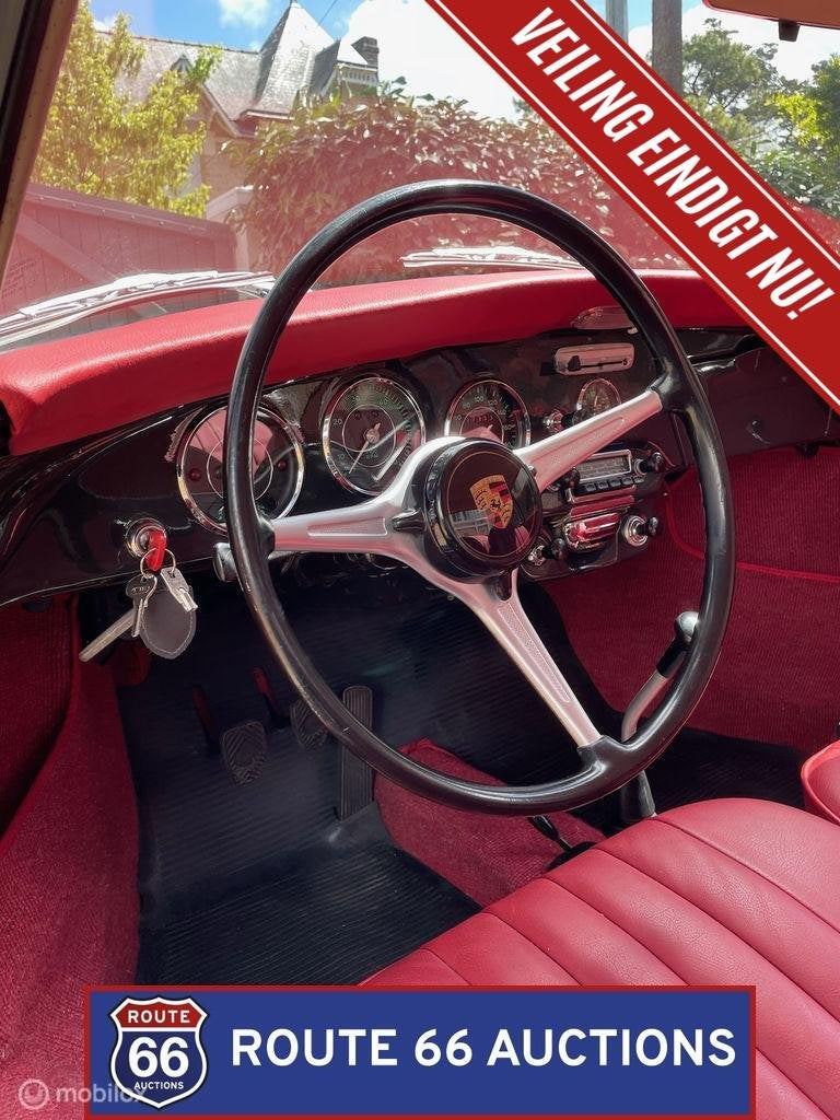 Porsche 356 C | 1964 | Route 66 Auctions, Auto's, Zwart, Bedrijf, Overige carrosserie, Porsche