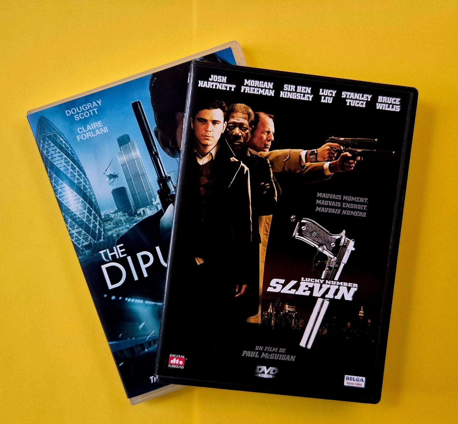 2x DVD 📀 Slevin + The diplomat - Thriller, CD & DVD, DVD | Thrillers & Policiers, Utilisé, Thriller d'action, À partir de 16 ans