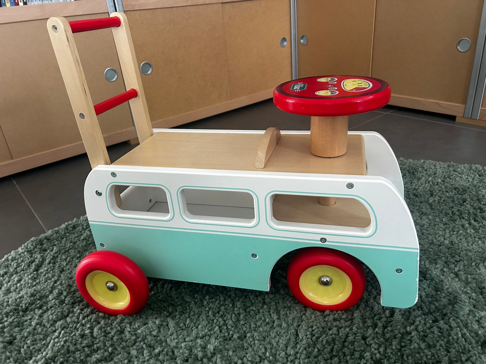 Voiture Minibus Vilac, Enlèvement, Utilisé, Jouet à Pousser ou Tirer