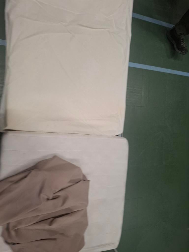 Plooibed 1 persoon met poeffunctie, Verstelbaar, Eenpersoons, 210 cm, Home