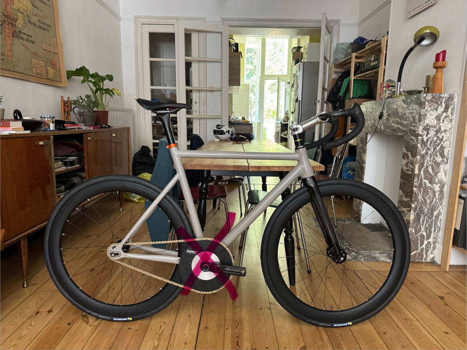 Aluminium Fixed Gear Track Baanfiets, Enlèvement ou Envoi, Comme neuf, Aluminium