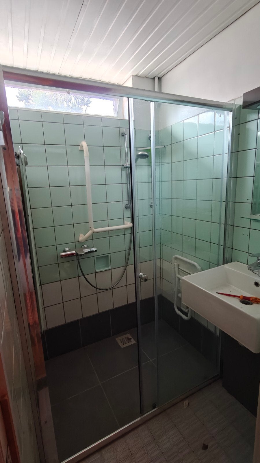 douchewand met schuifdeur, Maison & Meubles, Salle de bain | Salle de bain complète, Enlèvement