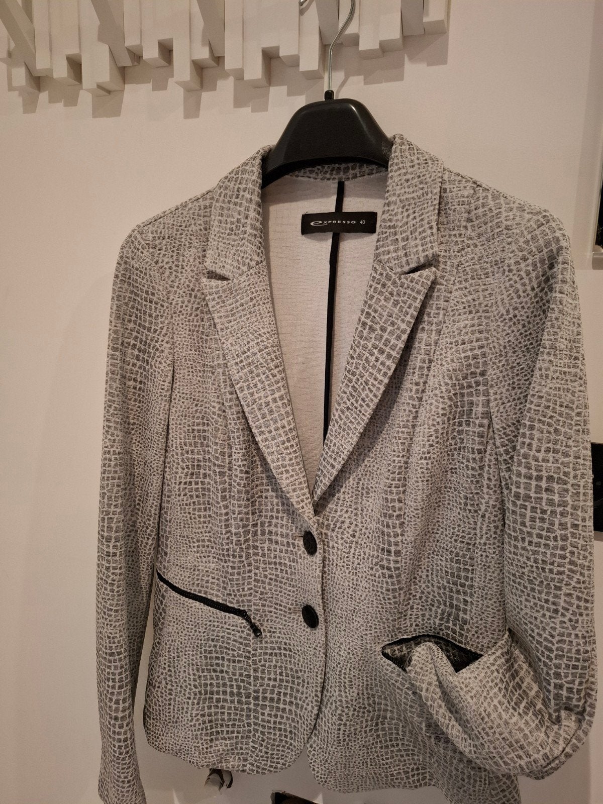 Blazer slangenmotief Espresso - 40 - nieuw zonder label, Kleding | Dames, Maat 38/40 (M), Expresso, Ophalen of Verzenden, Zo goed als nieuw