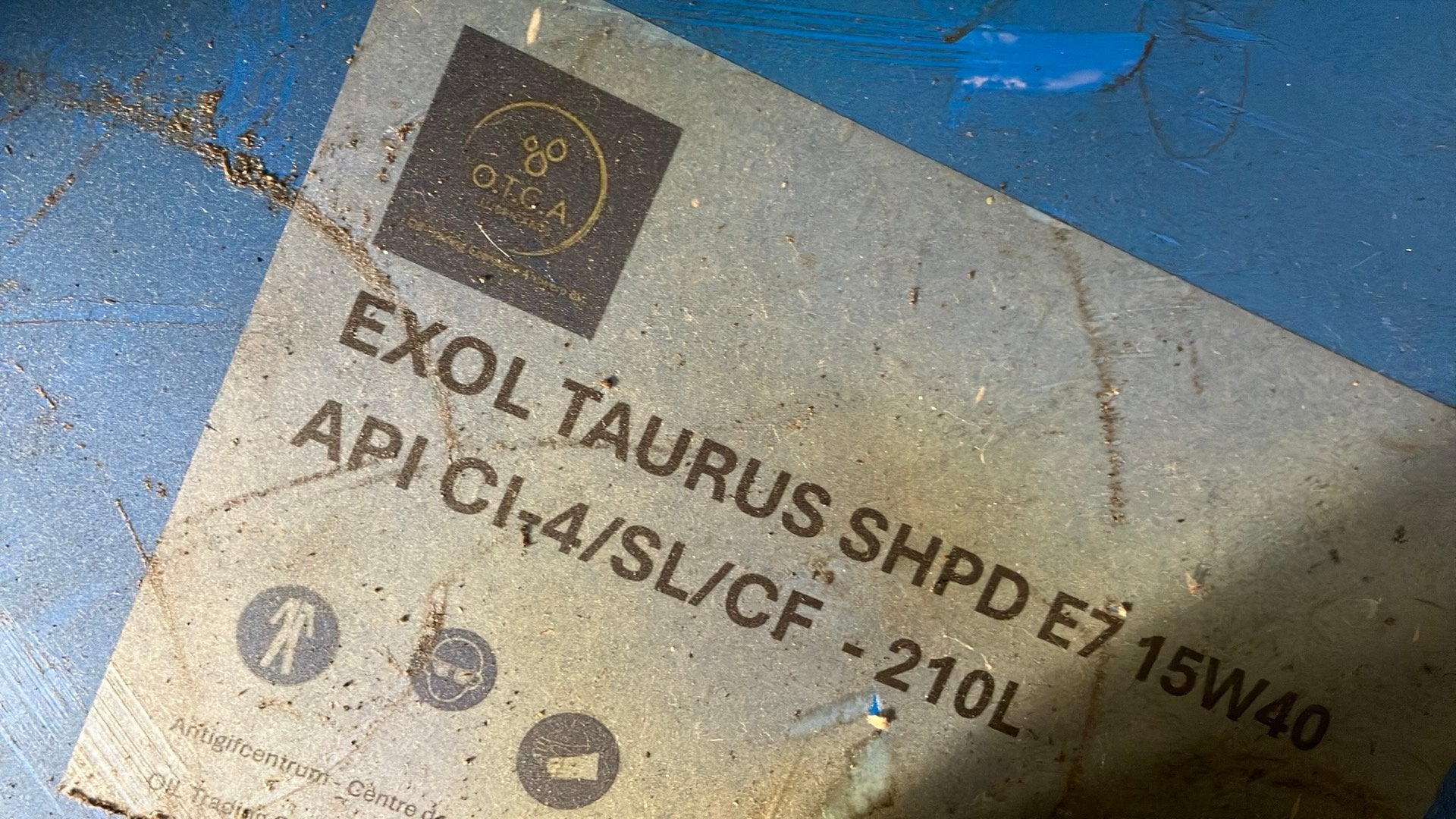 15W40 exol taurus SHPD E7 210l, Ophalen