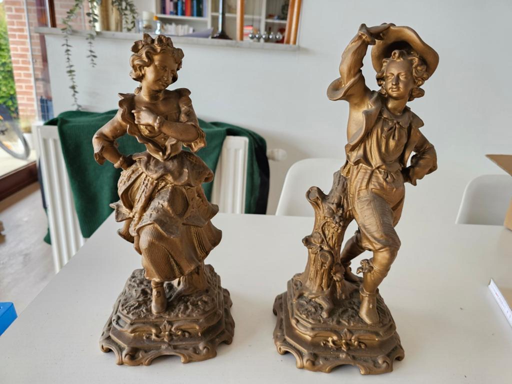 Antieke gipsen beelden, Ophalen of Verzenden