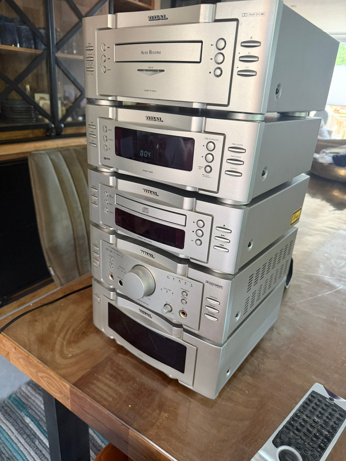 Dual stereo installatie losse componenten MC 8500, Ophalen of Verzenden, Zo goed als nieuw, Cassettedeck, Losse componenten