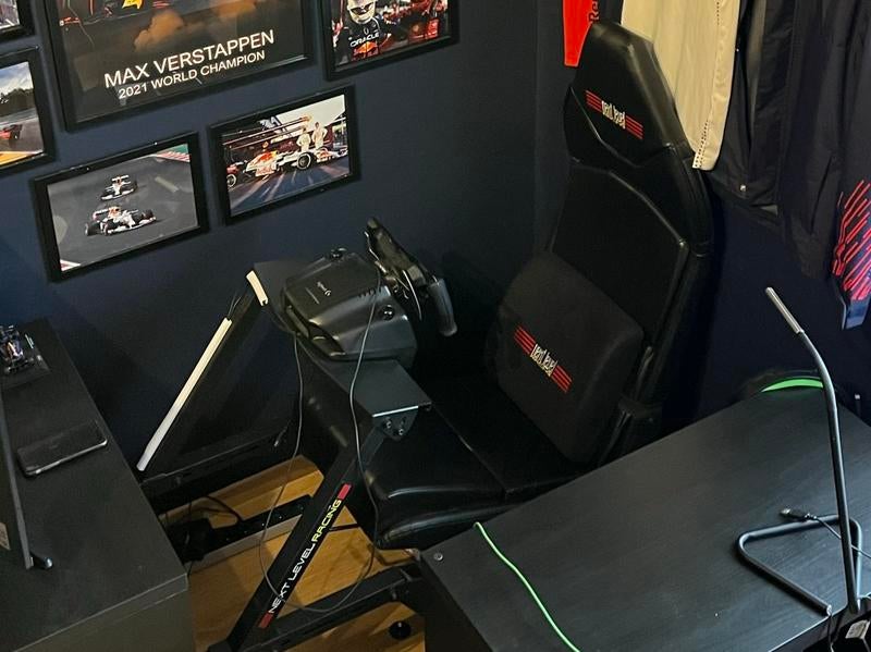 Setup Simracing - Siège + volant-pédale, Enlèvement, Autres marques, Utilisé