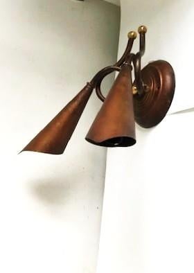 Applique murale double en laiton bronze antique 😎😍💎⚡💑, Antiquités & Art, Antiquités | Éclairage, Enlèvement ou Envoi