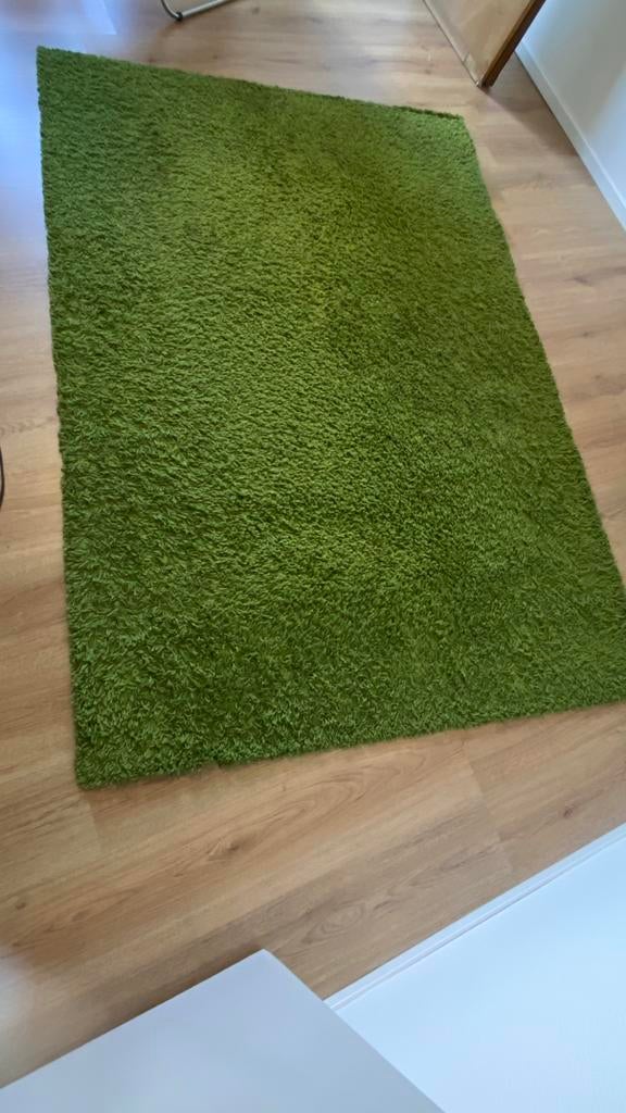 Mat/tapijt , groen 133x195, Huis en Inrichting, Stoffering | Vloerbedekking, Ophalen, Zo goed als nieuw, Groen, Tapijt