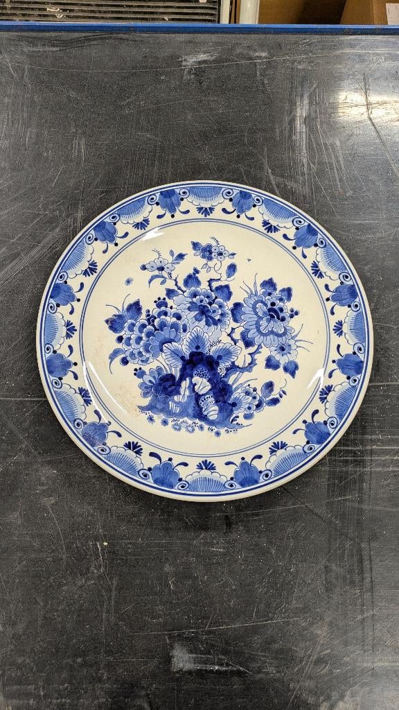 Delfts blauw sierbord cbe 3164 1983 diameter 25cm, Ophalen of Verzenden