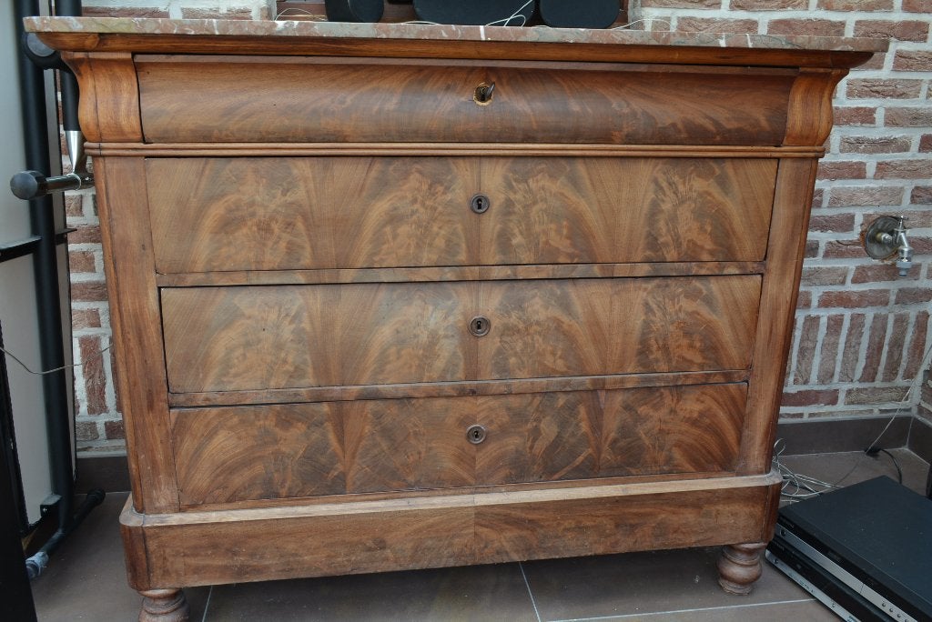 antieke kast met marmerblad, Antiek en Kunst, Antiek | Meubels | Kasten, Ophalen