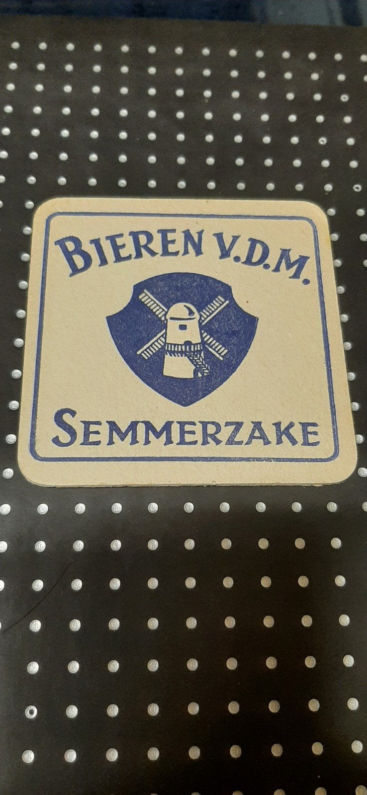 Oud bierviltje Van Den Meerschaut Semmerzake V.D.M, Ophalen