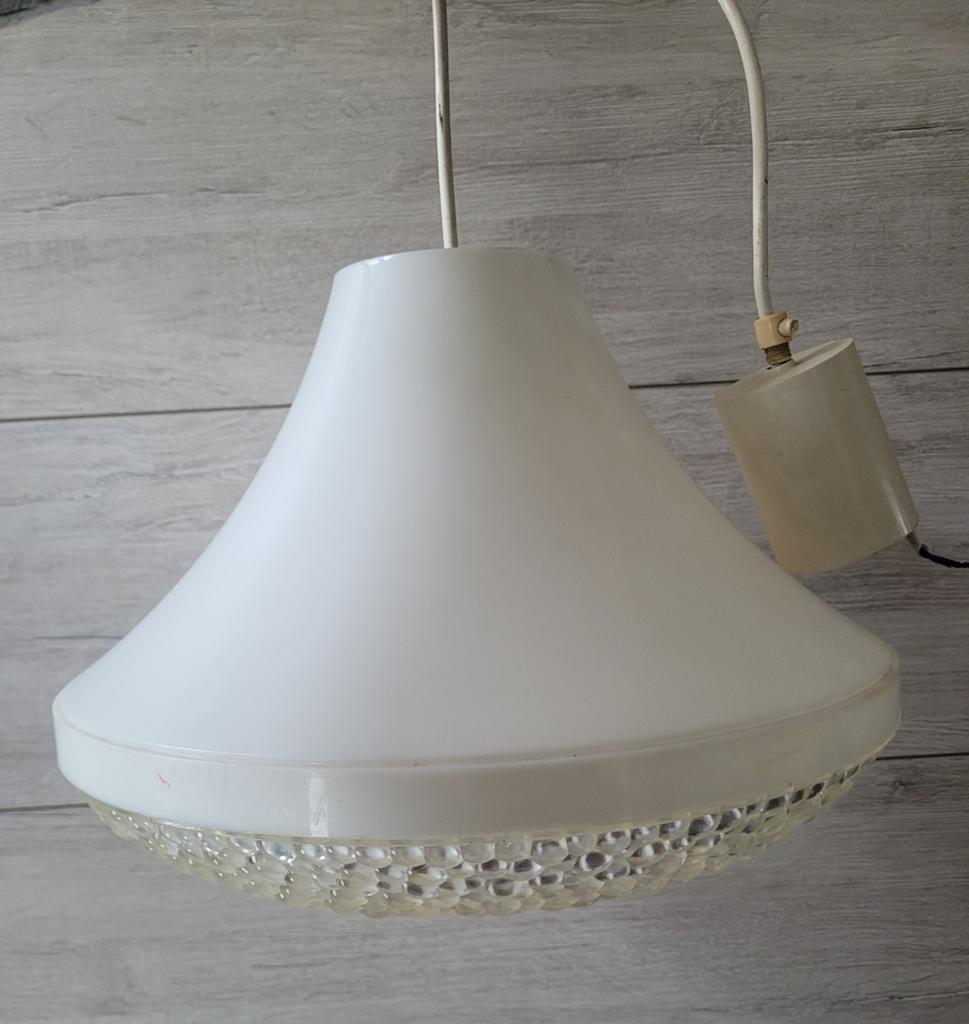 Vintage plafondlamp, Ophalen, Zo goed als nieuw, Glas, Retro