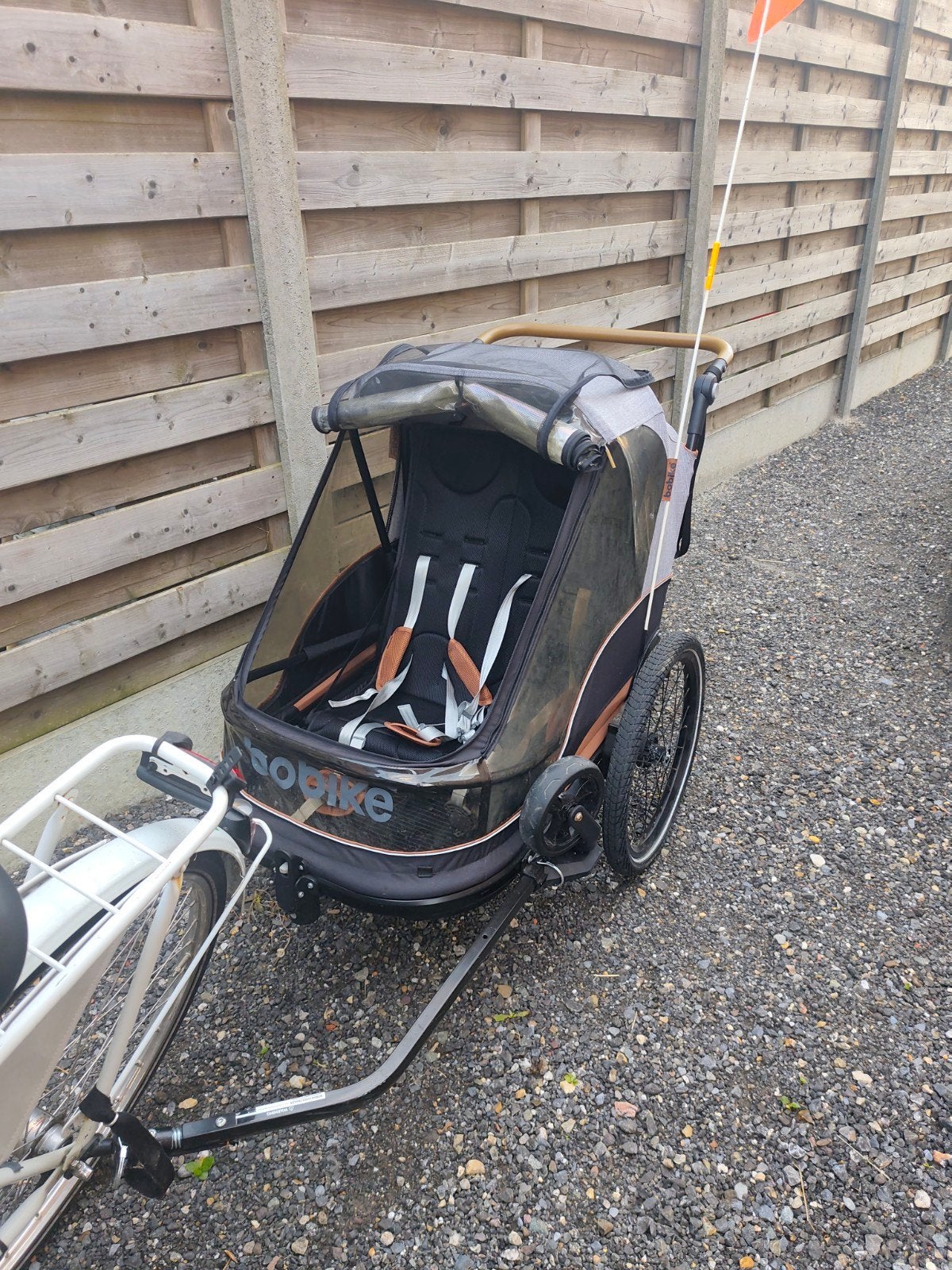 fiets aanhangwagen Bobike, Vering, Ophalen of Verzenden, Zo goed als nieuw, Kinderkar