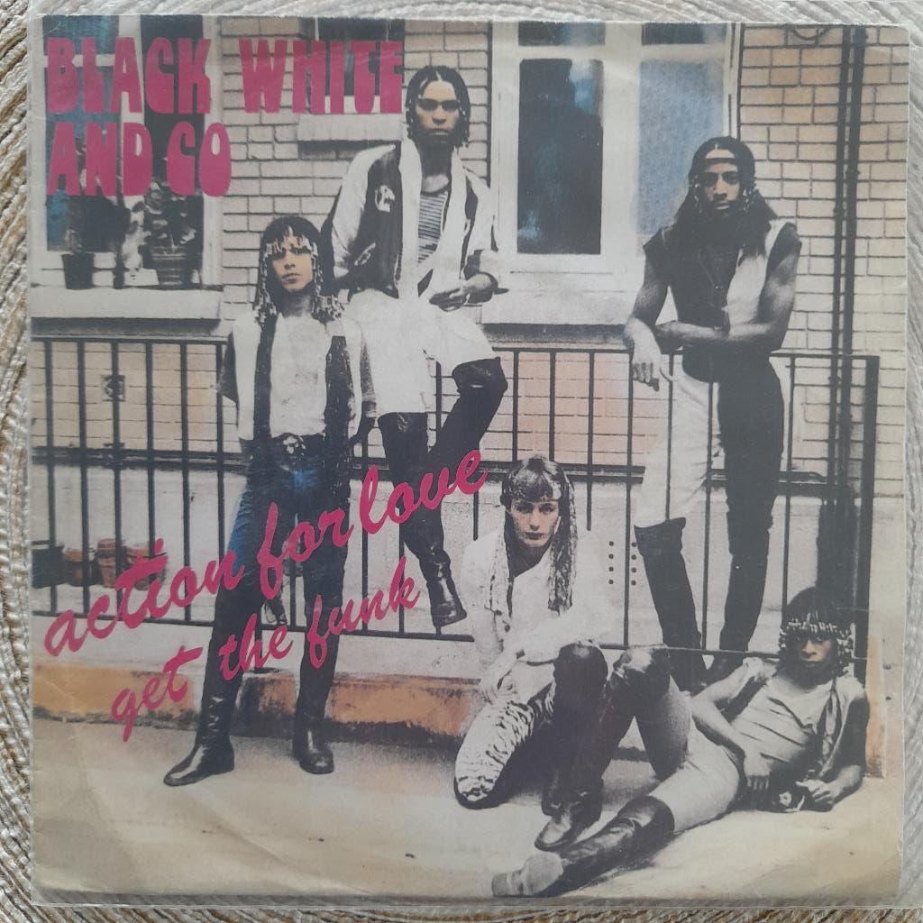 Black white and co-Action for love 7'', Cd's en Dvd's, Gebruikt, Fotohoes, 7 inch, Ophalen of Verzenden