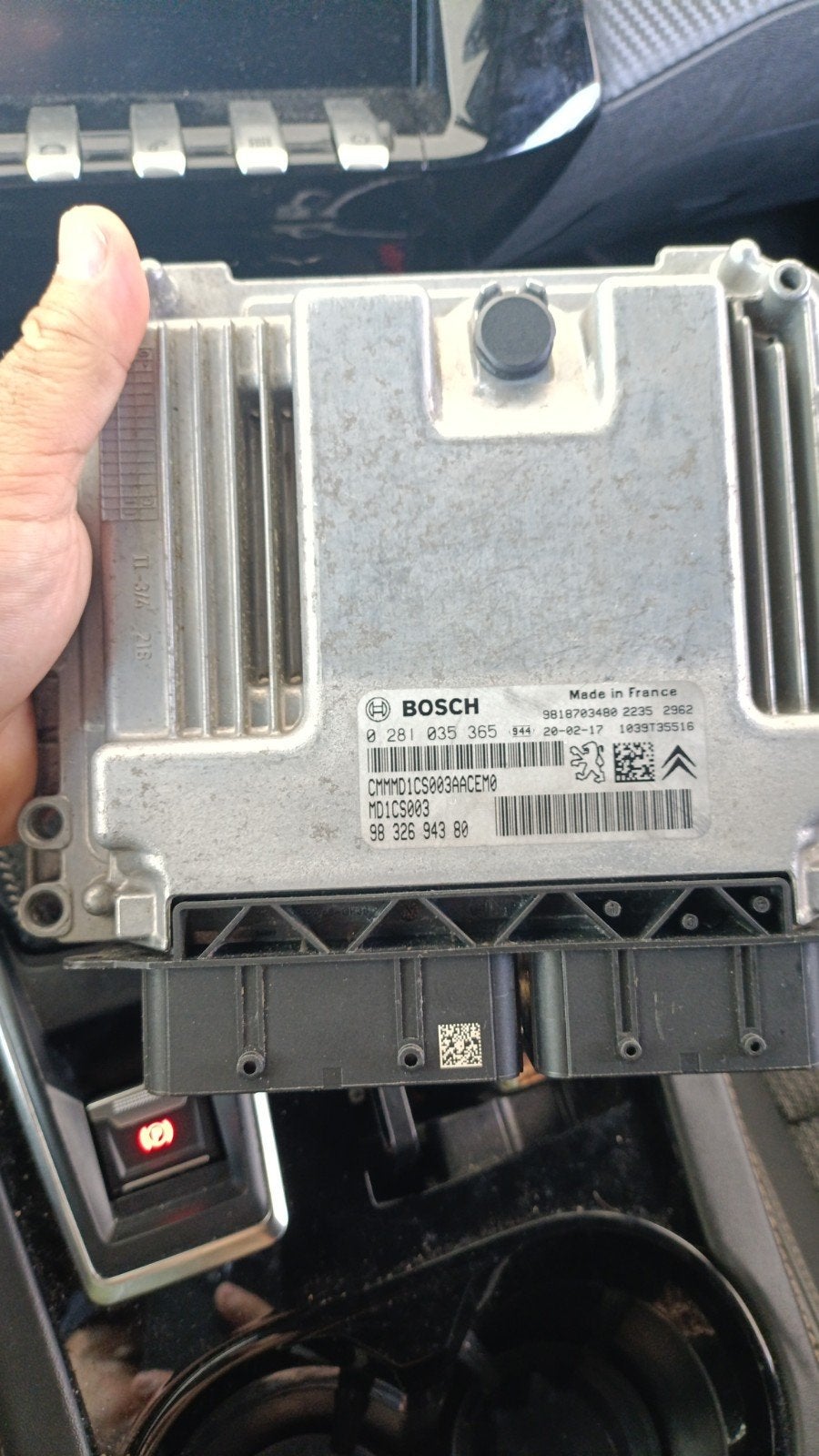 Ecu Bosch, Ophalen
