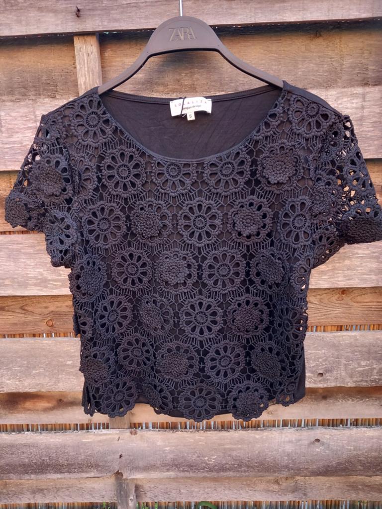 Crochet T-shirt maat S, Kleding | Dames, T-shirts, Ophalen, Zwart, Nieuw, Maat 36 (S)