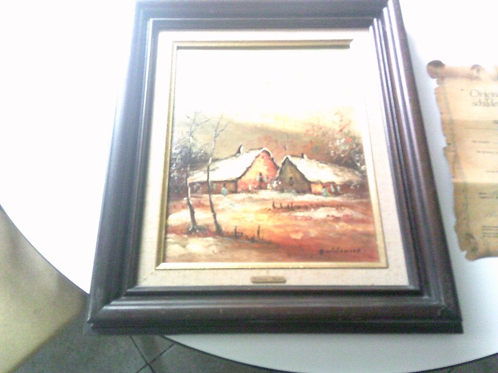 schilderijke gaston quidousse, Peinture à l'huile, Paysage, Signé, Enlèvement
