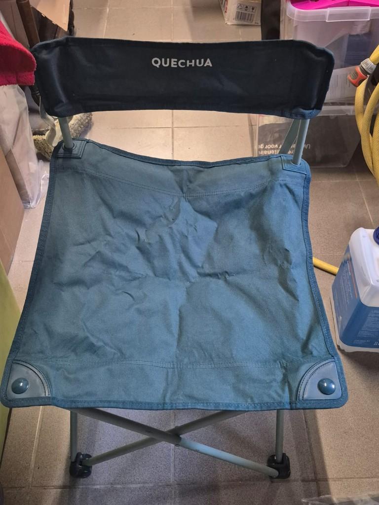 5 gebruikte campingstoeltjes (donkergroen), Ophalen, Gebruikt, Campingstoel