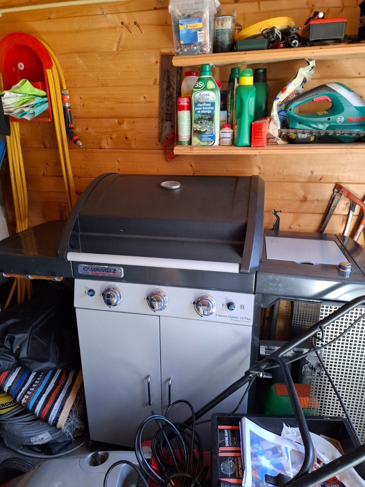 Bbq op gas, Enlèvement