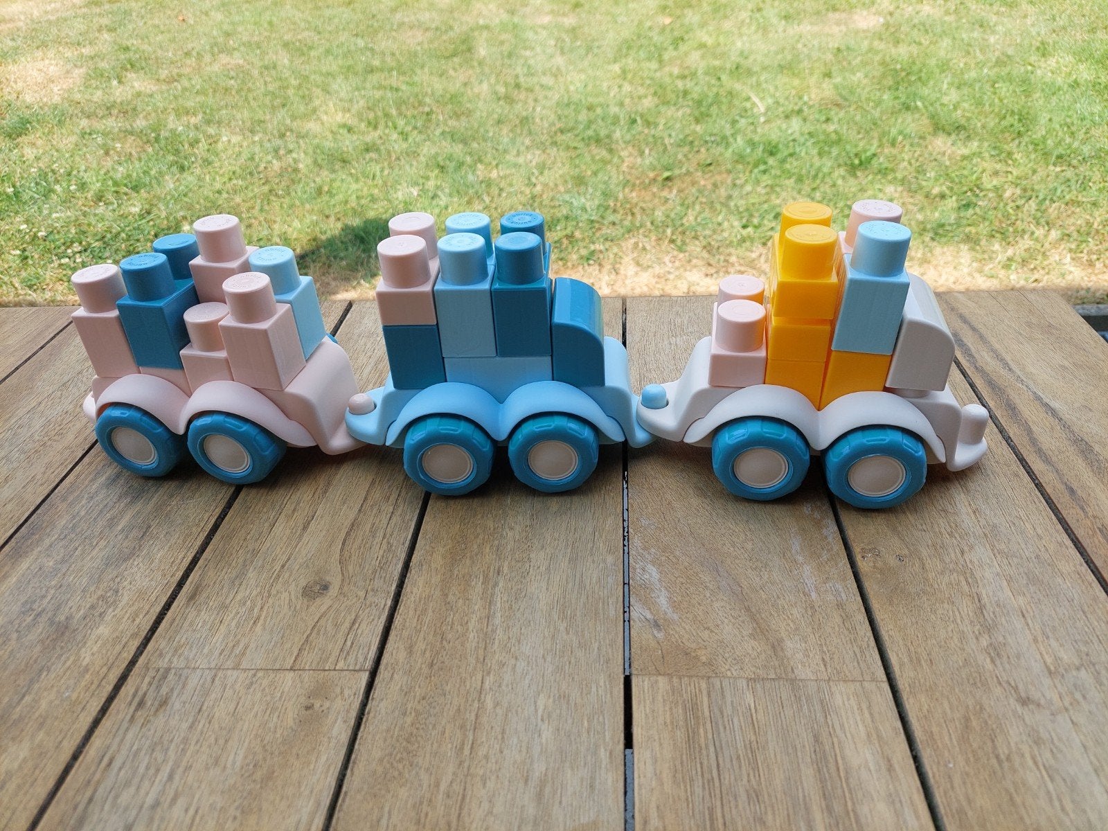 Bouwblokken peuters Abrick, Kinderen en Baby's, Speelgoed |Speelgoedvoertuigen, Ophalen, Zo goed als nieuw